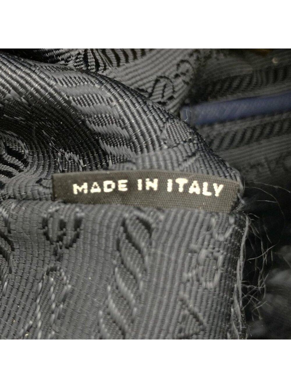 Prada Tote Saffiano Nylon Leather Navy - Picture 9 of 10